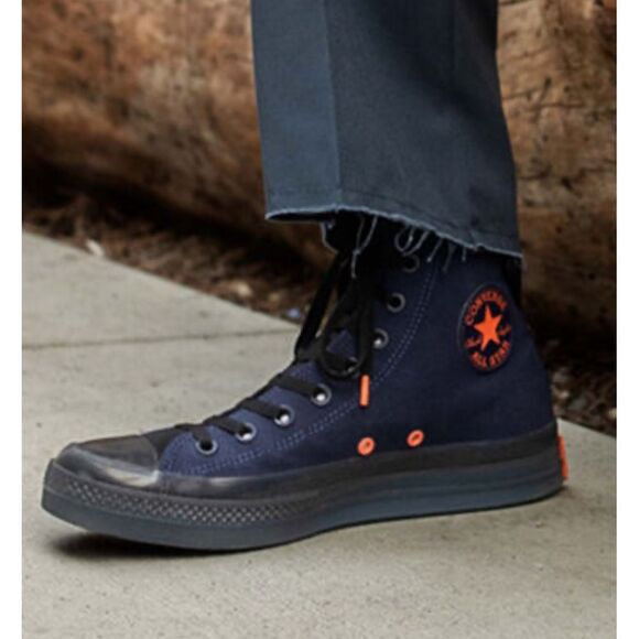Converse Men 8.5 I Women 10.5 Blue/Black/Orange Chuck Taylor‎ Allstar CX Shoes - Picture 3 of 13